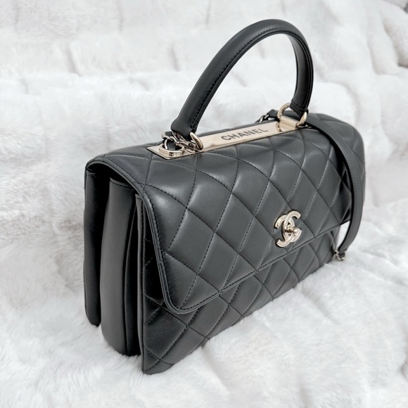 Chanel Misty Dark Grey Medium Flap Bag - Picture 3 of 16